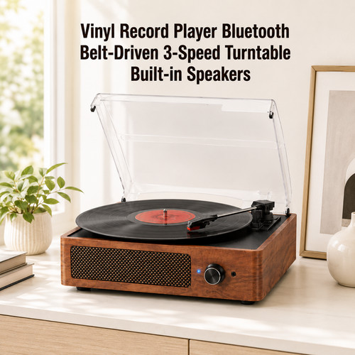 Vinyl record player bluetooth - record,